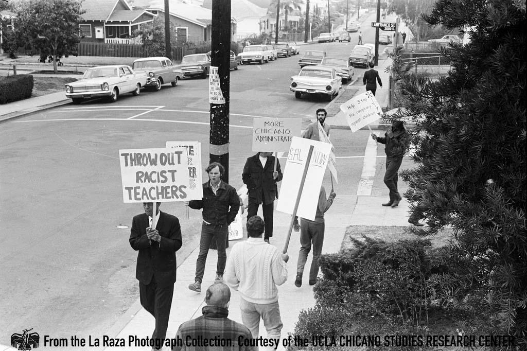 Protest at Roosevelt High School walkouts La Raza photograph collection. Courtesy of UCLA Chicano Studies Research Center Gil Lopez My name is Gilbert Lopez.