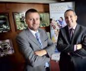 Ger Keane with Micheál Sheridan at the announcement of Keanes Jewellers as sponsors to The Mercy