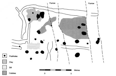 42 LEICESTERSHIRE LANDSCAPES Fig. 3. A Late Bronze Age rectangular building at Eye Kettleby, Melton Mowbray (plan by N.Finn courtesy of University of Leicester Archaeological Services).
