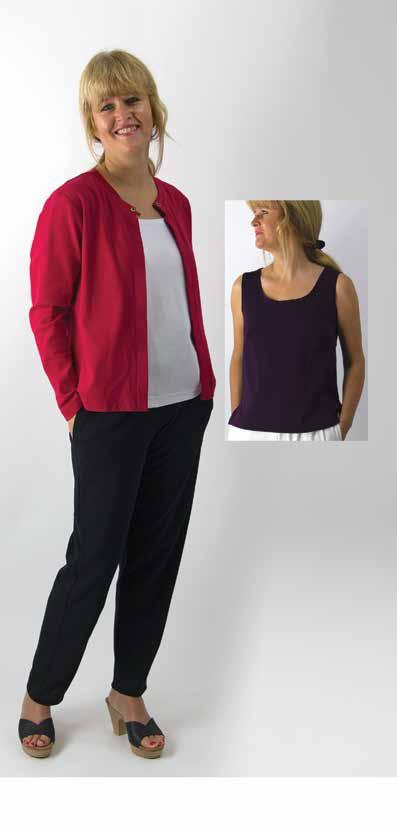 Colour Guide CK- 04 CARDIGAN Long Sleeve, Neck Button. Available in Black, Grape, Navy, Raspberry.
