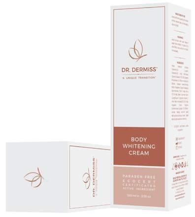 Body Whitening Cream prevents UV-induced coloration, brightens discoloration, inhibits melanogenesis and environmentally friendly.