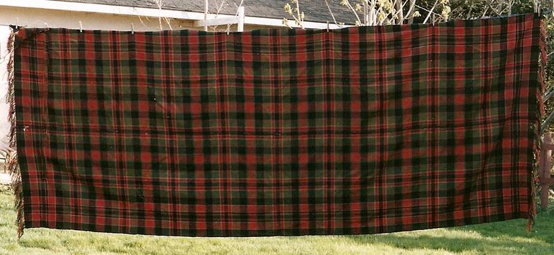 Plate 1: The original plaid. Picture courtesy of Archie MacLellan, Antigonish.