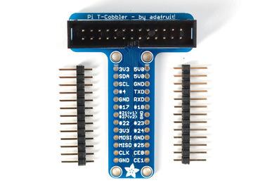 plug them into a solder-less breadboard as shown,