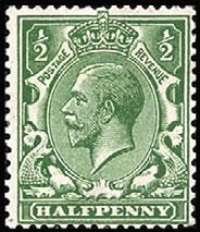 173a-175a were printed in 1915-18 by Thomas De La Rue & Co. See Nos. 179-181, 222-224. 206 A94 1924 Types of 1912-13 Issue Typo. Perf. 15x14 187 A82 188 A83 1 /2p green 1.10 Wmk.