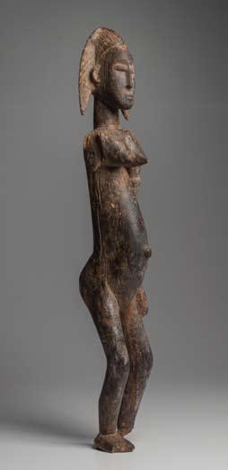 656. Mossi Female FIgure Ivory Coast 29-1/2 H. Private NYC collection, ex.