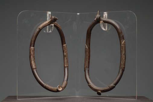 Pair of Senufo Currency Anklets Ivory Coast 6 & 6-3/4 L.