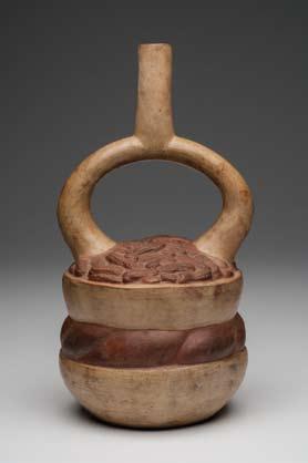 597. Moche Pot of Peanuts Vessel Moche III-V. Ca. 400-700 A.D. 10-3/4 H.