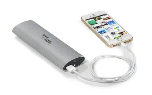 Brookstone Vitality Portable Power Bank - 8800 mah LED flashlight Included B input cord connects to your computer to recharge the