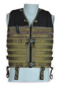zipper or Velcro systems (adjustable) Fold out pocket for armour plates (not included in delivery) Adjustable padded shoulder belts on all the important