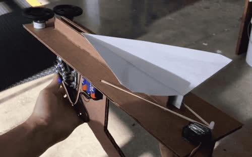 Paper Airplane Launcher Created by Dano