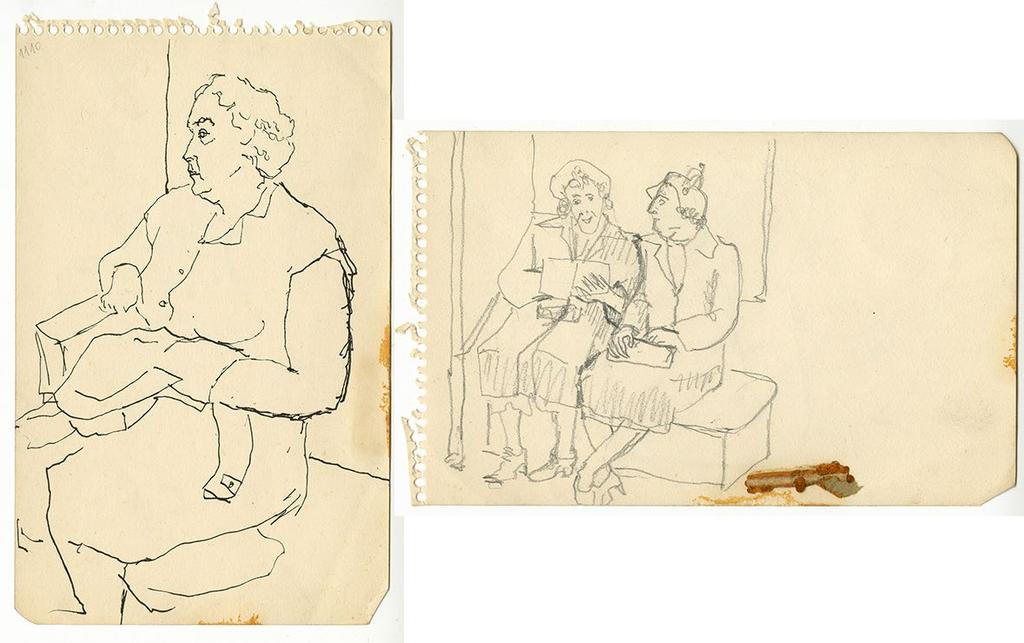 Seated Woman / Two Women, c.
