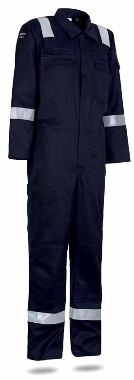 ArcoPro FR Modacrylic Coverall Heavyweight Modacrylic Coverall, using Inherent FR fibre ensuring that the FR properties in this garment cannot be washed or abraded out.