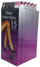 Knee Highs with LYCRA fibre for improved comfort and fit.