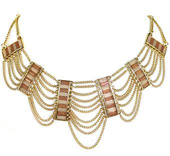 40586 necklace pink/ gold 44 40619
