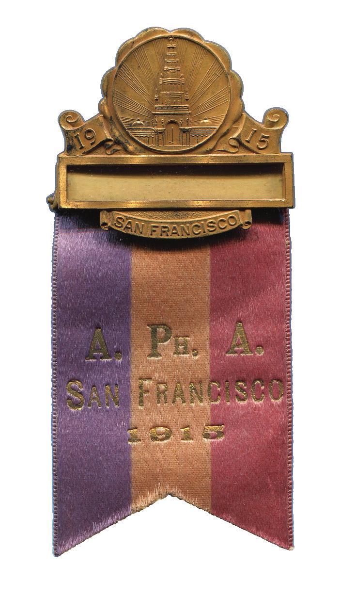 August 9-13, 1915 San Francisco, California Badge features the