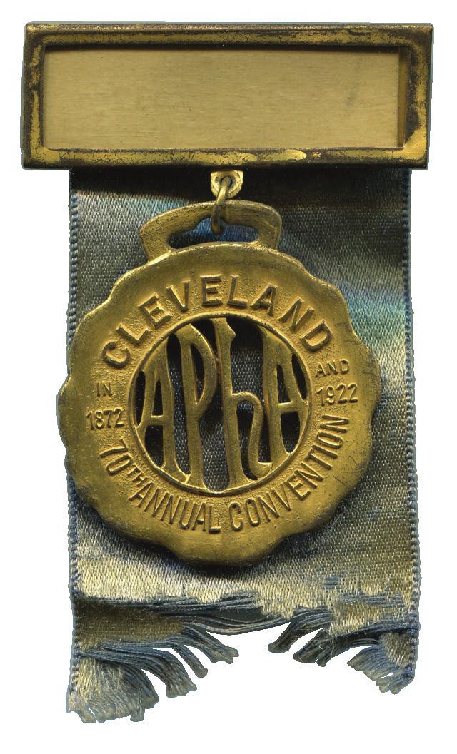August 14-18, 1922 Cleveland, Ohio Medal with APhA logo