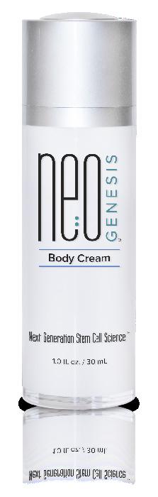 Safe ingredients for all skin types Provides maximum conductivity for microcurrent The perfect vehicle to deliver companion ingredients into the skin Body Cream NeoGenesis Body Cream is a luxurious,