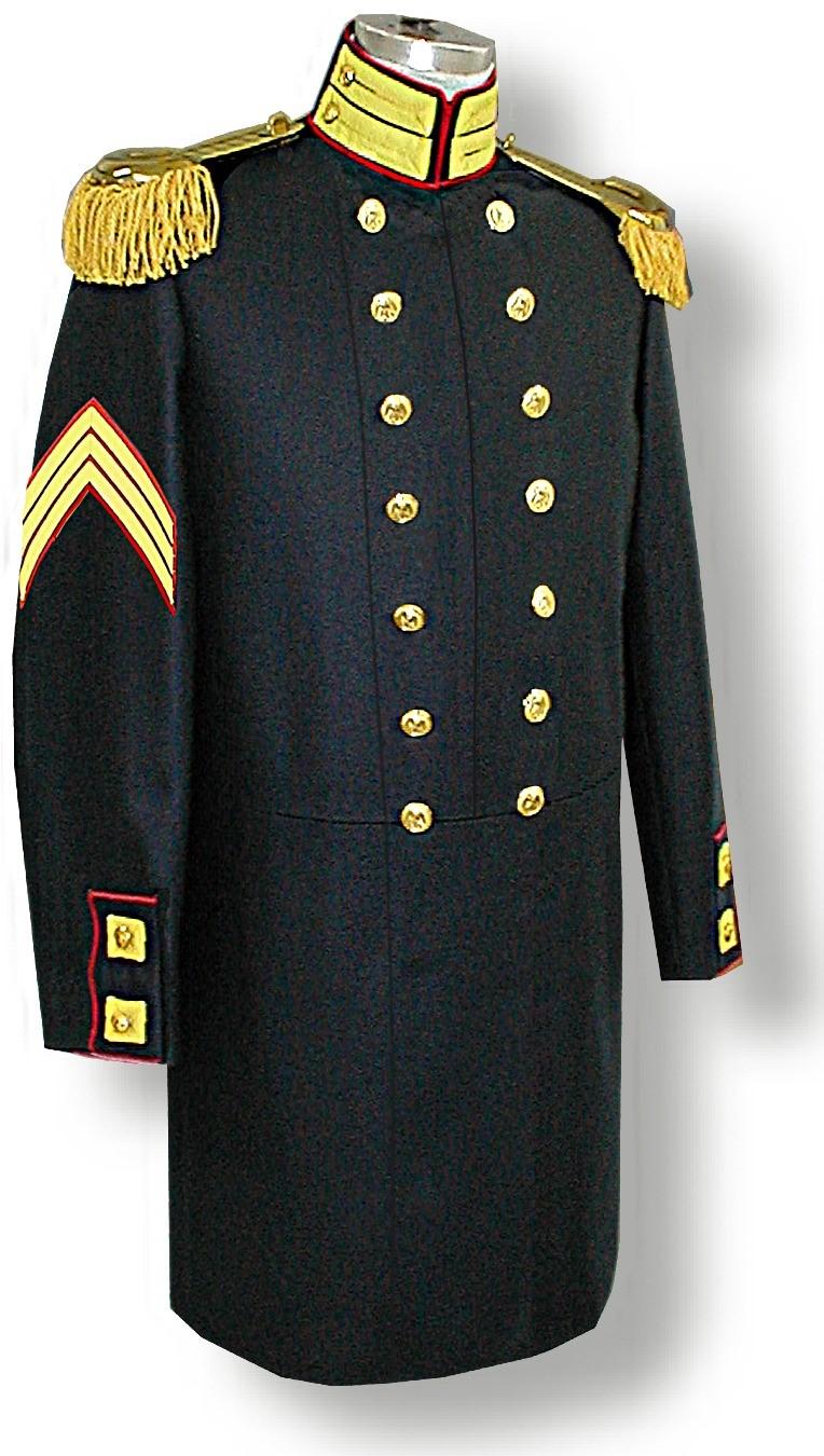 00 See Marine chevrons on page 17. M-1859 US Marine Full Dress Coat for rank of Sergeant.