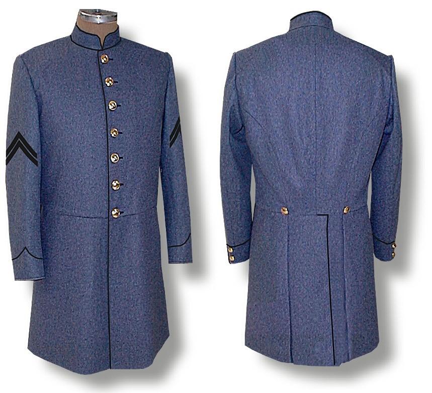 Coat is half lined to the waist with natural cotton with an inside left breast pocket.