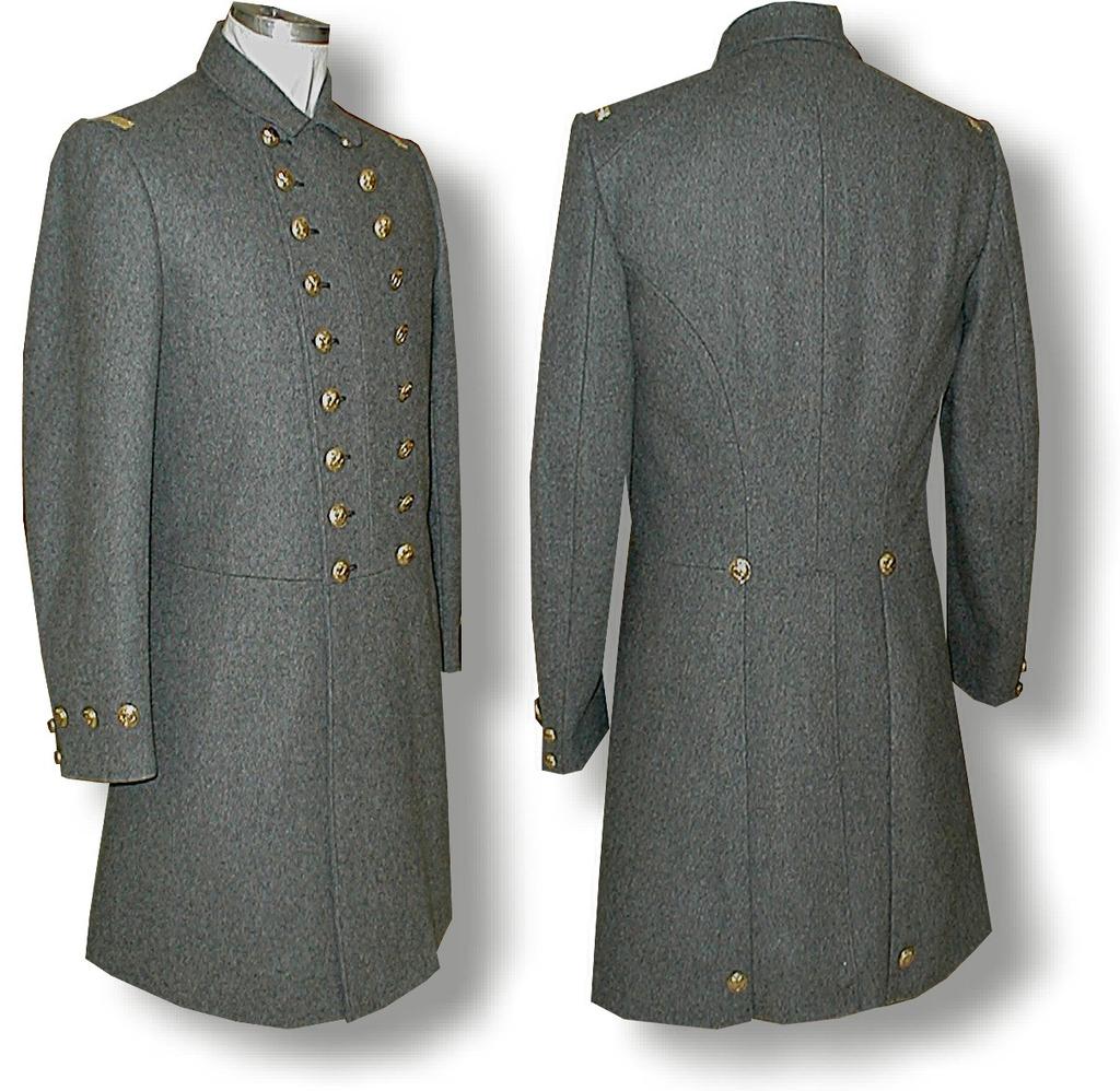 The base price below reflects the use of our Medium Grey wool and includes the CSN Naval buttons loose (not sewn on).