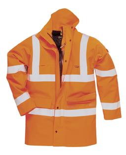 Sizes: S- XXL EN471 Class 3:2 & EN 343 class 3:3 GT20 - GORE- TEX Hi- Vis Parka In addi<on to the guaranteed high visibility & foul weather protec<on afforded by the GORETEX brand, this parka is