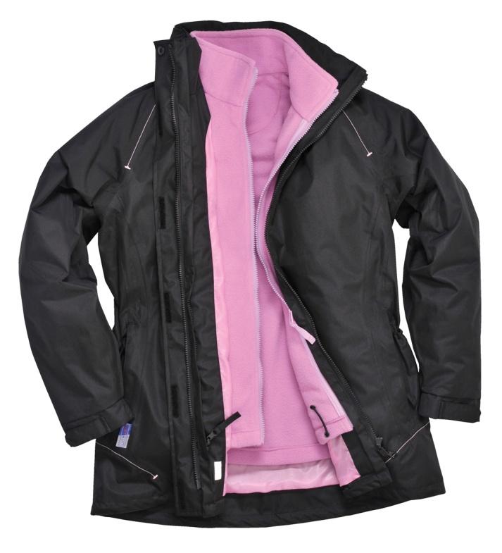 S571 - Elgin 3 in 1 Ladies Jacket A classic jacket with good fit to streamline and reduce the