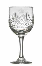 85 Cut Lead Crystal Goblet and Lead Crystal Tumbler A traditional 24% lead cut crystal large wine