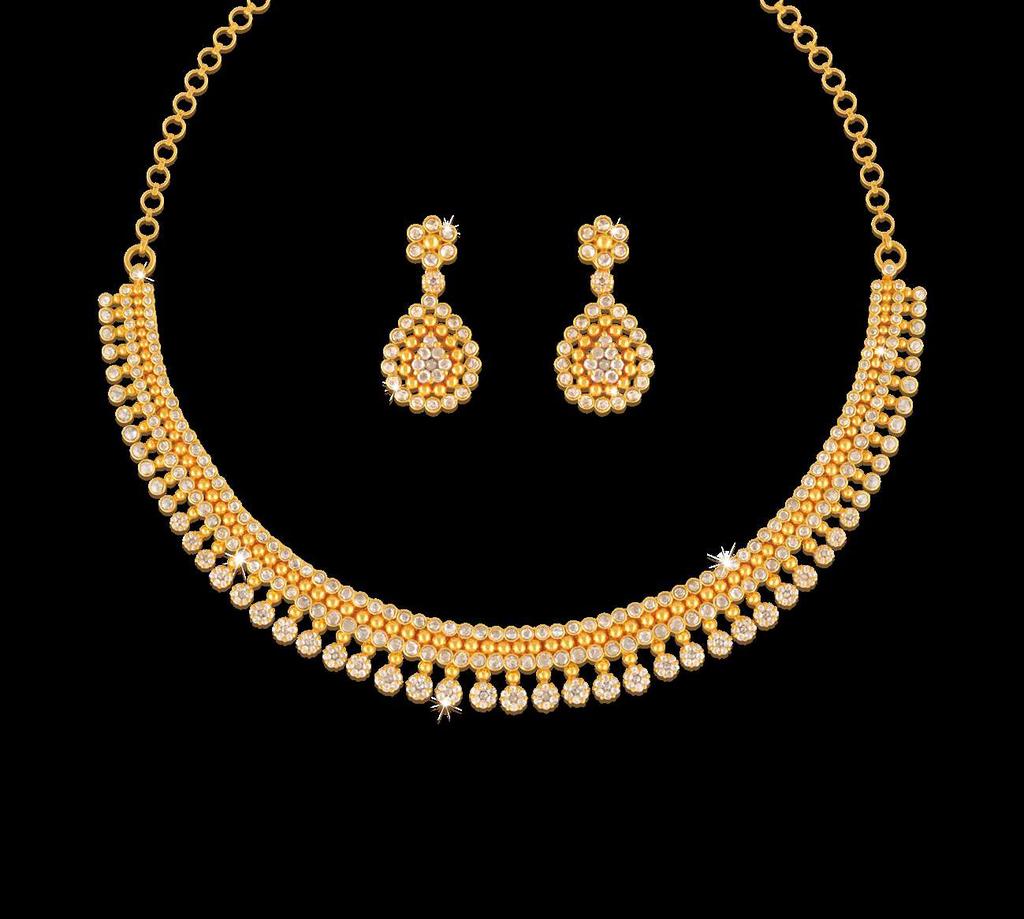 ERA UNCUT DIAMOND NECKLACE SET DW 1531 RM 15,500 Let the beauty