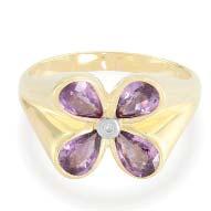 7g gold-ring 459 Ceylon-purplesapphire & diamond 3.