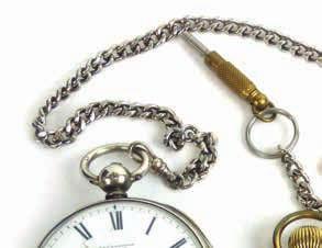 863 A gold plated full hunter pocket watch by Elgin suspended on a 9ct curblink watch chain 120-150 Lot 862 Lot 864 862 An early