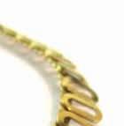 6 gms 350-400 Lot 522 524 A 9ct yellow gold articulated link necklet and matching bracelet, overall 13.