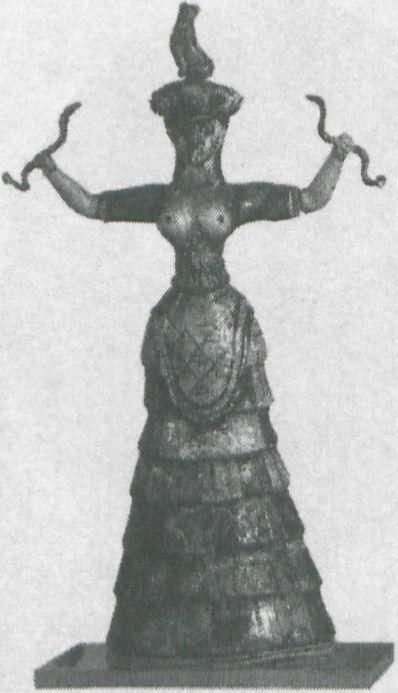 HANS DIETER HUBER Fig. 15: Minoic Snake Goddess, Crete, Iraklion, Archeological Museum.