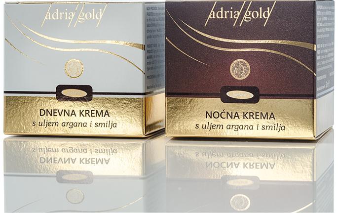ADRIA GOLD DAY AND NIGHT FACE CREAM INSPIRED BY BEAUTIFUL AND HEALTHY SKIN.