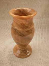 Pottery Marble Vase Rich, lustrous