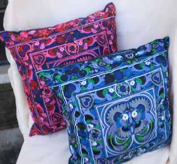 Embroidered Pillow Multi colored