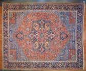 approx 123 x 149 Persia, circa 1925 Est $1,500-2,500 Antique Herez carpet, approx 118 x 156 Persia, circa 1915