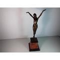 112. Large cast bronze figure of a dancing