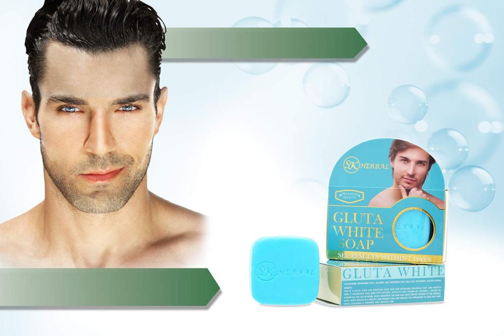 Gluta White Soap A purifying facial soap which reveals naturally soft and smooth skin.