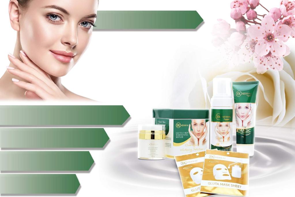 Sk herbal Whitening Solution Premium Set Identify your skin type and choose the right products for your skin.