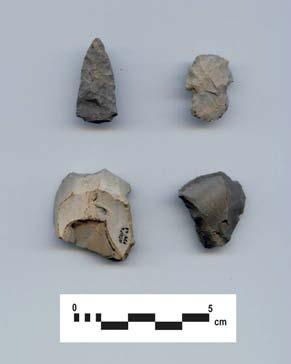 Page 34 AgHb-434 P39 Site AgHb-434 was encountered on a gently sloping ploughed surface (Plate 84). The lithic scatter extended approximately 18 m north-south and 17 m east-west.