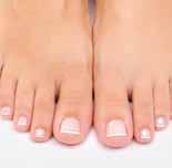 Identify the suggested nail shape for toe nails and