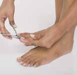 What you must learn Clean, shape your toe nails, and moisturise your feet and nails Preparation: Protect clothing, ensure you are positioned correctly and comfortably.