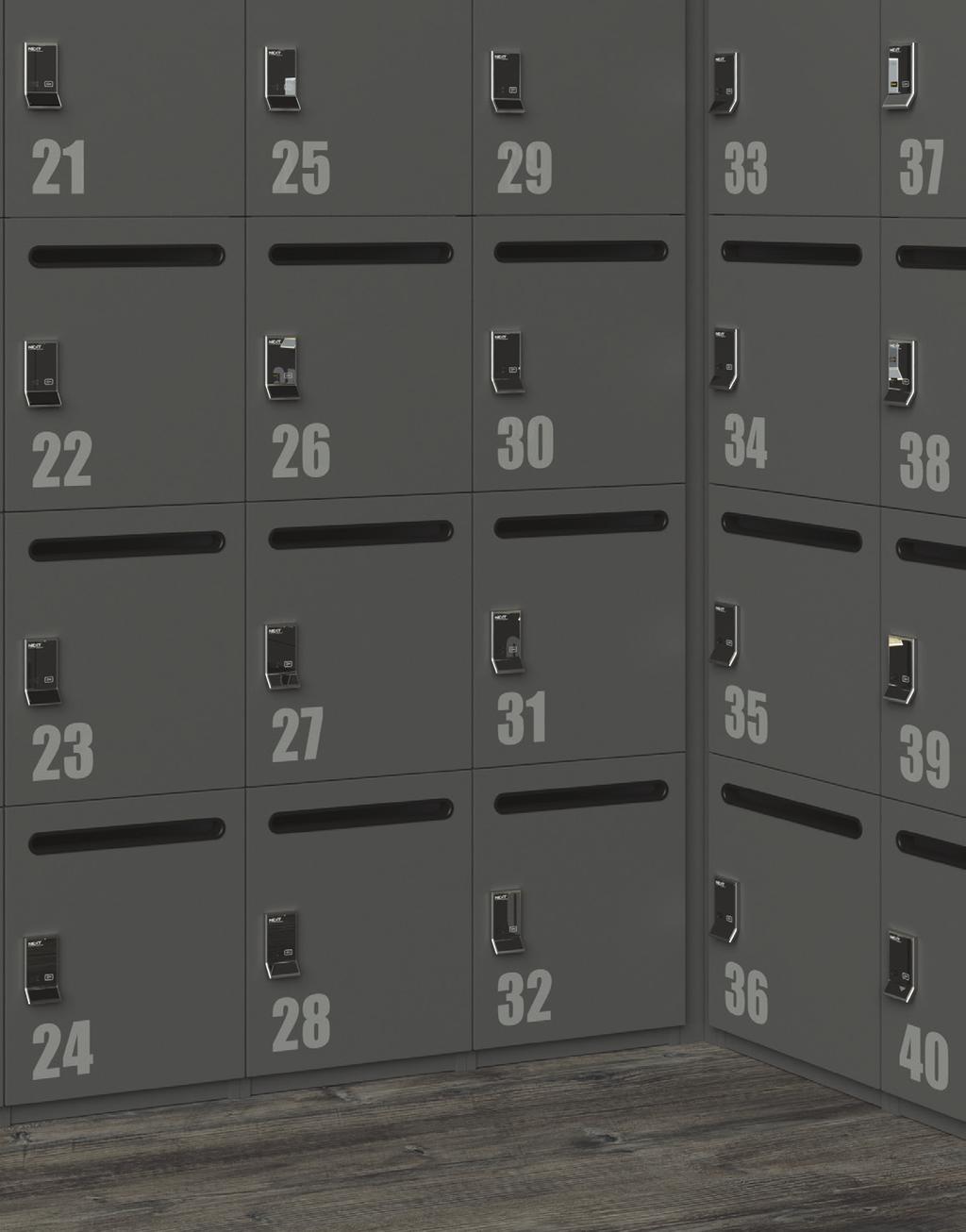 Our range of lockers can be designed specifically to your requirements Switch lockers come in four standard widths 300mm, 400mm and 500mm wide x 400mm overall depth with 1-4 compartments high.