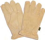 GLOVES LEATHER GLOVES Leather work gloves are capable of tolerating some of your most rigorous jobs.