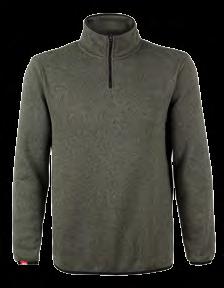 bonded fleece in contrast colour / Zip guard / Side pockets with zip closure / Adjustable