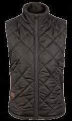 Brown, Black Women s fit with curved hem / Diamond quilted ripstop / Fleece