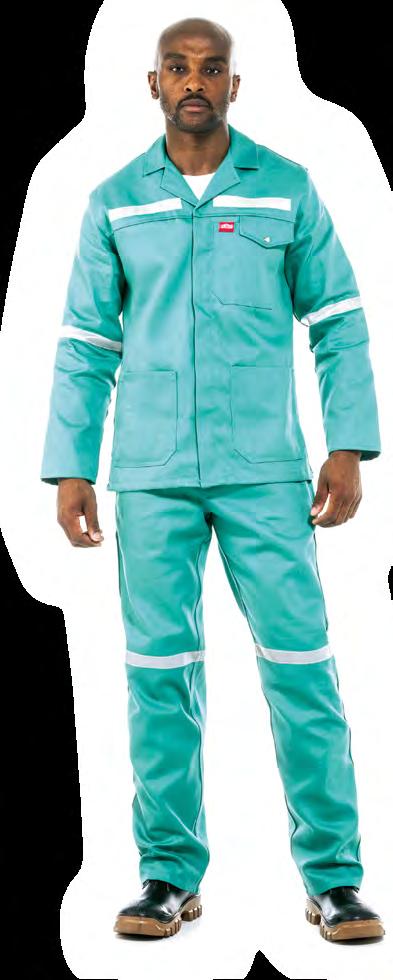 TECHNICAL FLAME RETARDANT REFLECTIVE CONTI JACKET/20156 WEIGHT: 270 gm 2 100% Cotton D59 32 34 36 38 40 42 44 46 48 50 COLOURS: Fern