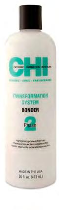 Porous/Fine and Highlighted Hair CHI0418 CHI TRANSFORMATION BONDER - PHASE 2 Transforms hair from frizzy, curly, wavy, or even coarse straight hair into silky, beautiful, controlled straighter hair.