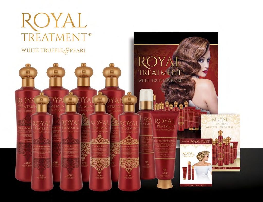 HAIRCARE ROYAL TREATMENT HAIRCARE INTRO INCLUDED IN KIT 1 - Royal Treatment Volume Shampoo 32 oz 1 - Royal Treatment Volume Conditioner 32 oz 4 - Royal Treatment Volume Shampoo 12 oz 4 - Royal