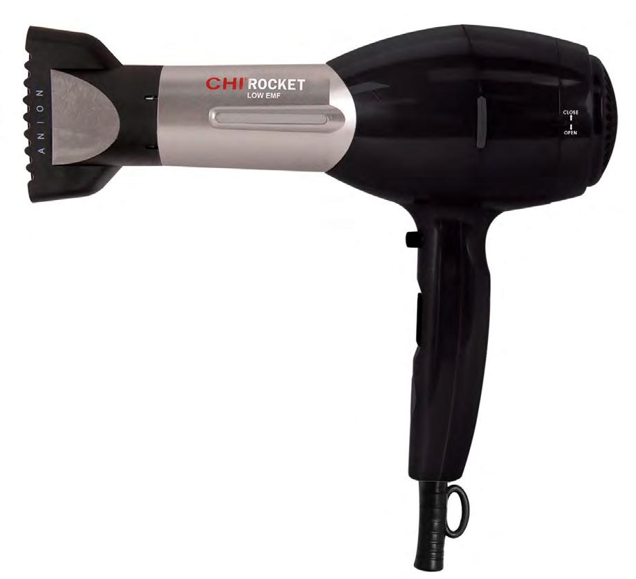 CHI ORIGINAL SERIES CHI TOOLS CERAMIC HEATER COOL SHOT BUTTON POWERFUL 1800-WATT MOTOR IONIC INFRARED LIGHT CHI ROCKET DRYER GF2100 Features: A powerful 1800-watt motor Lightweight yet powerful Cool